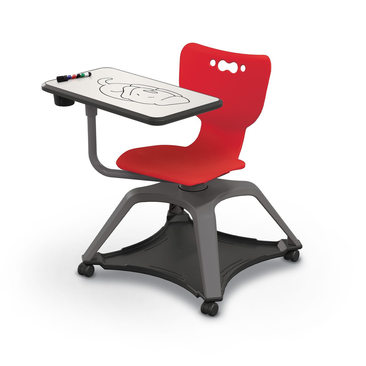 MooreCo tablet desk with dry erase top