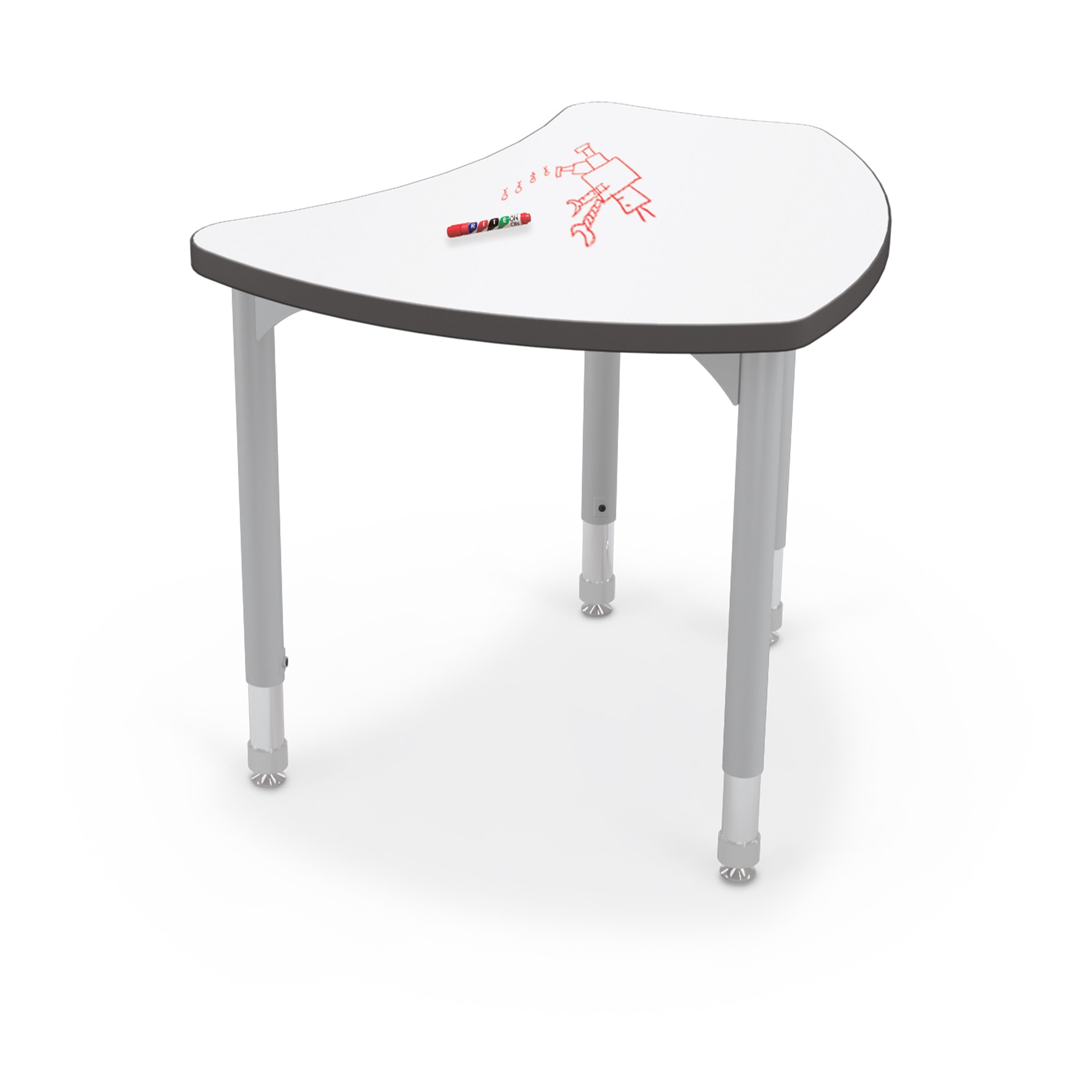MooreCo Porcelain Steel Top desk