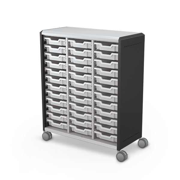 School storage cabinet with tubs by MooreCo