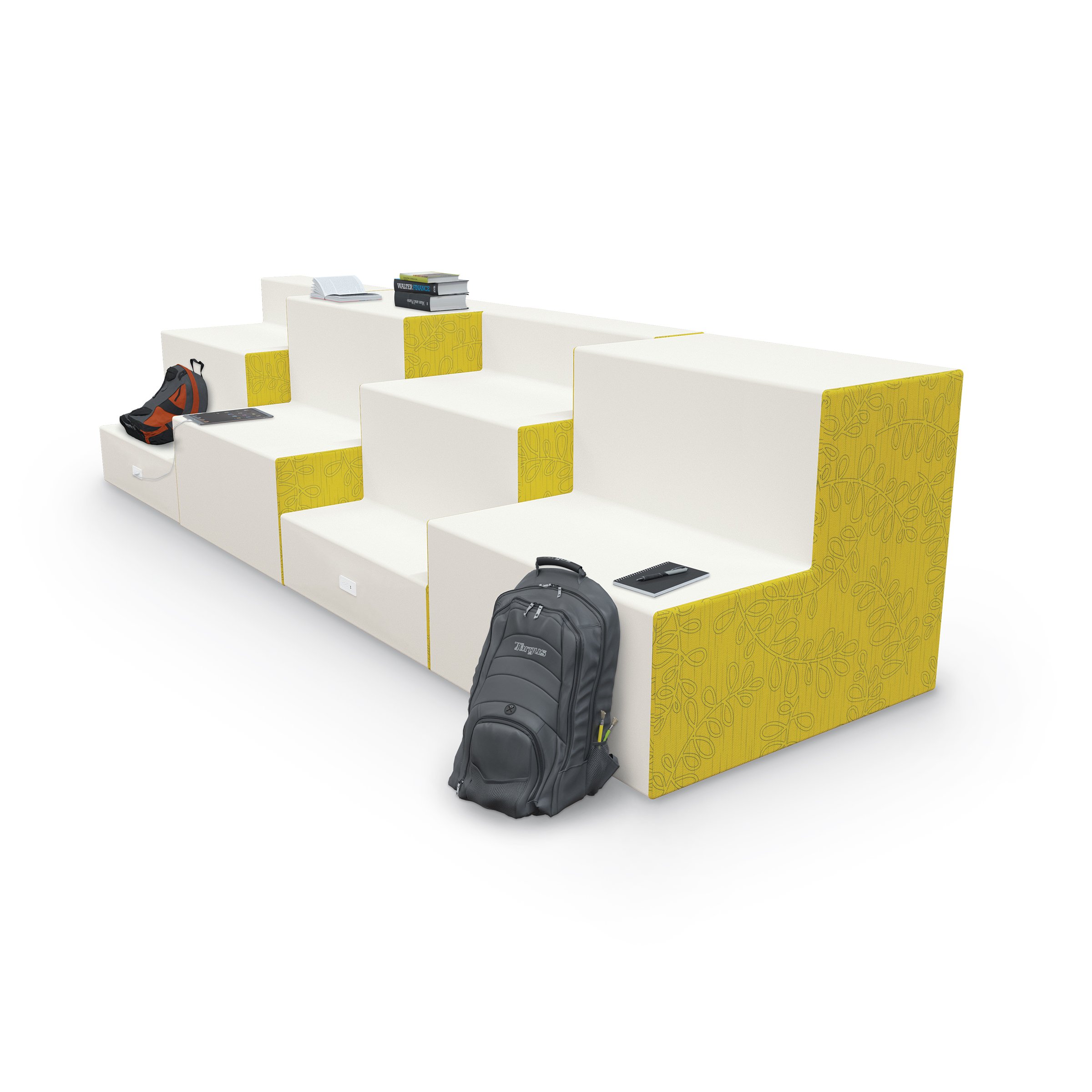 MooreCo soft seating with power outlets