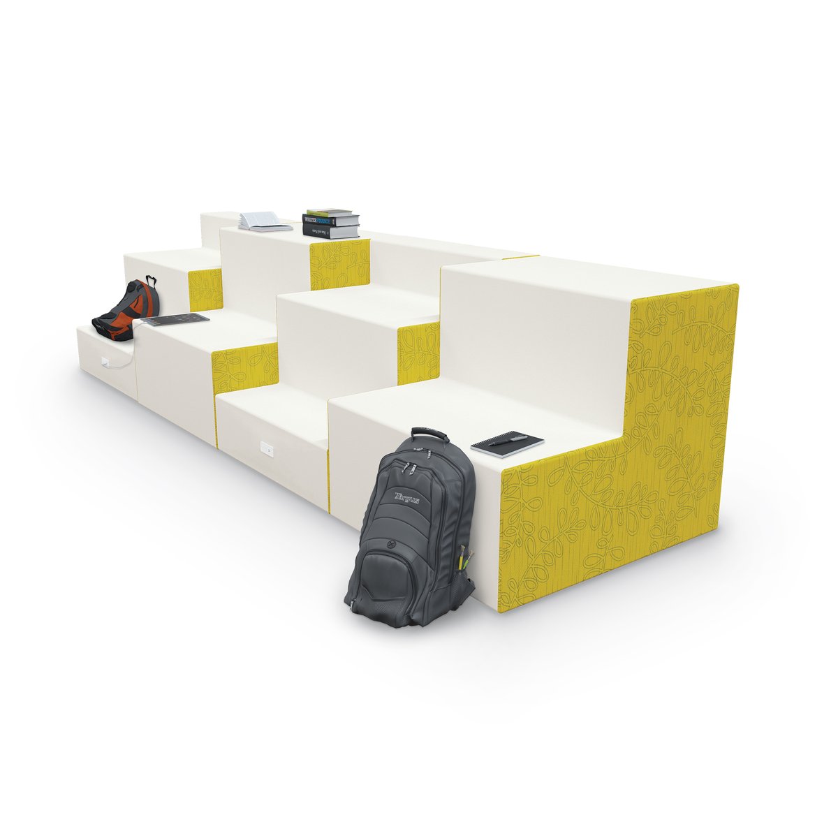 MooreCo soft seating with power outlets