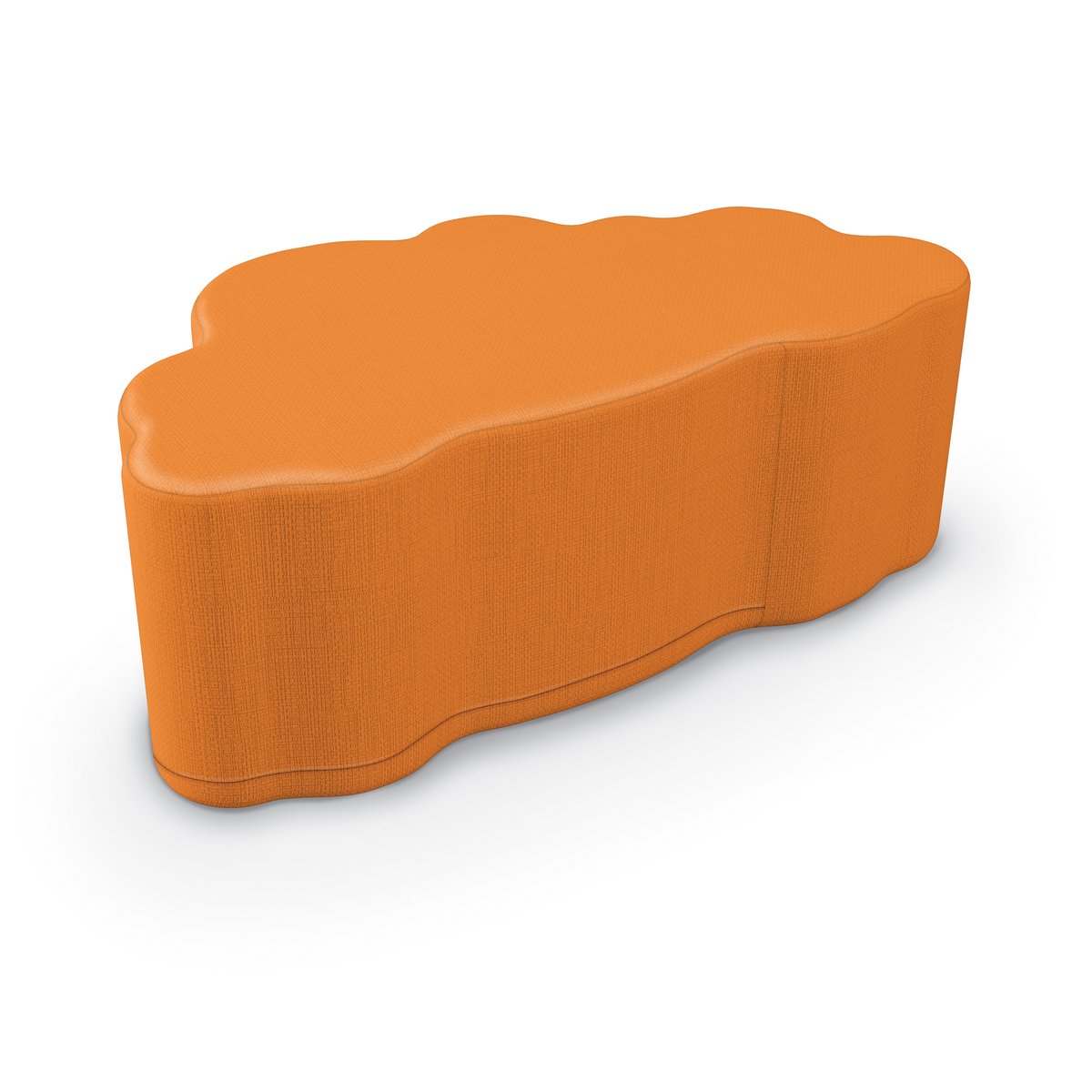 MooreCo all foam soft seating cloud shaped ottoman