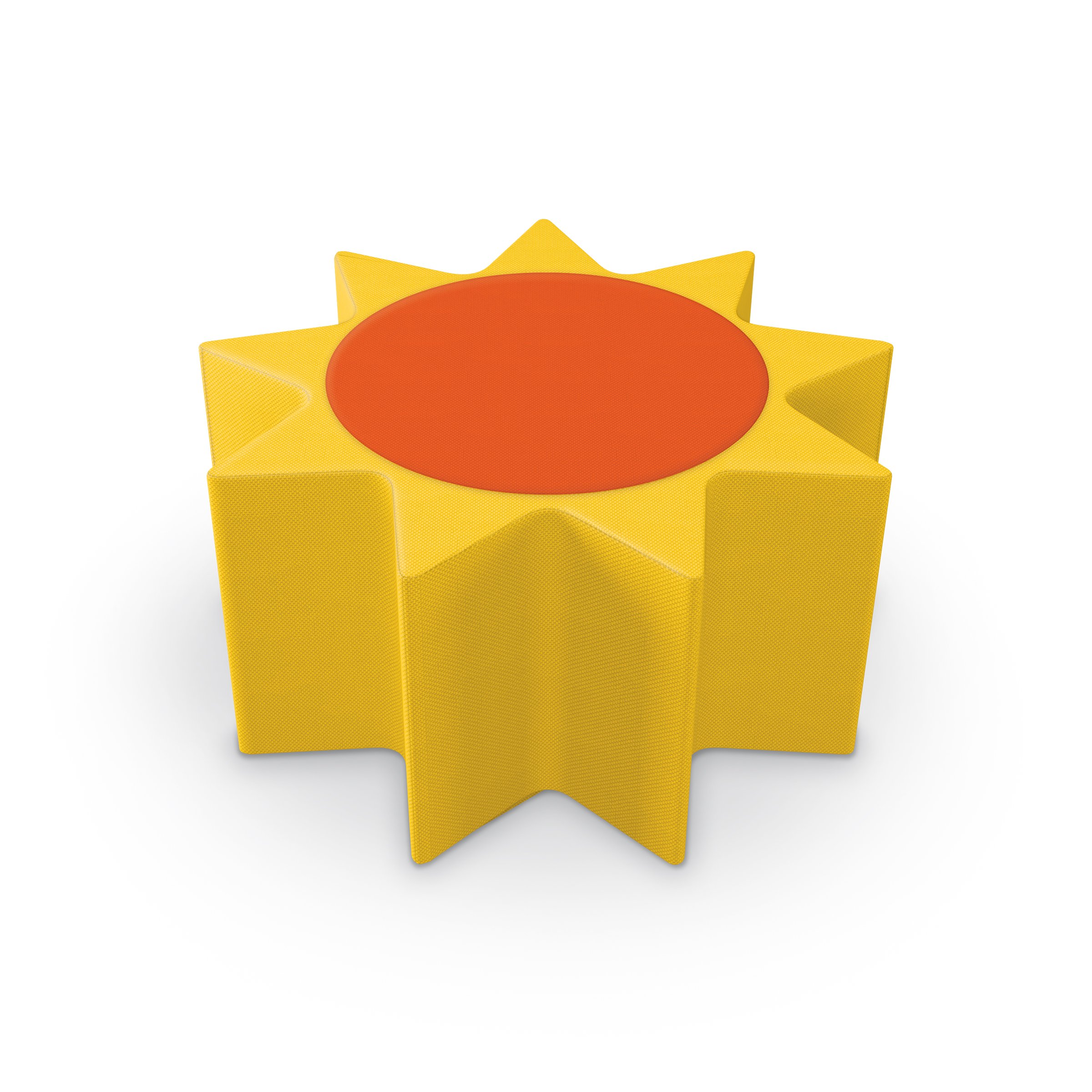 MooreCo all foam soft seating ottoman sun