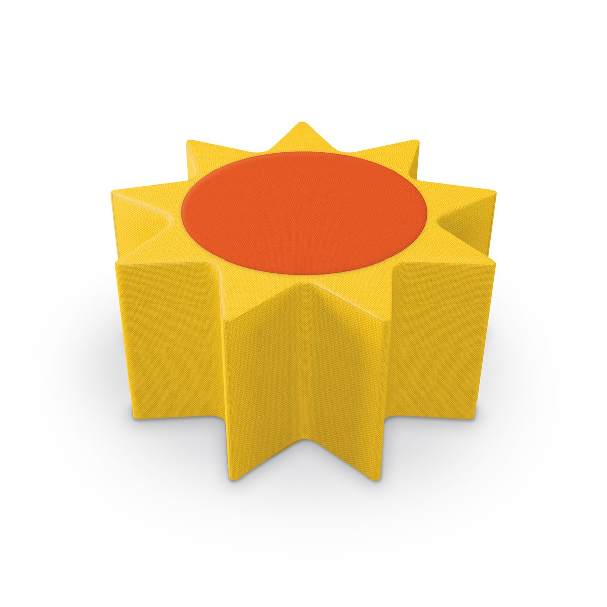 MooreCo all foam soft seating ottoman sun