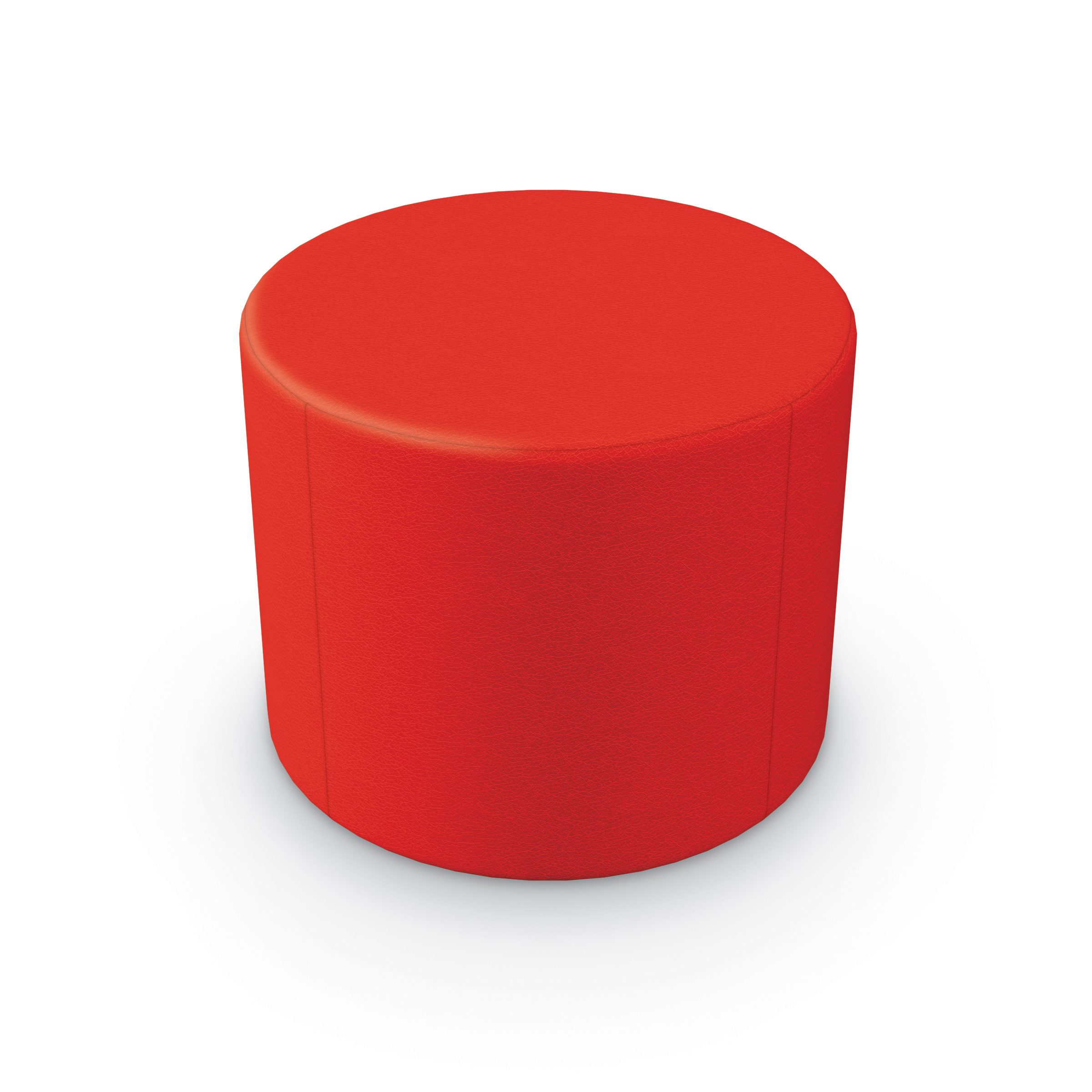 Circle shaped all foam soft seating ottoman
