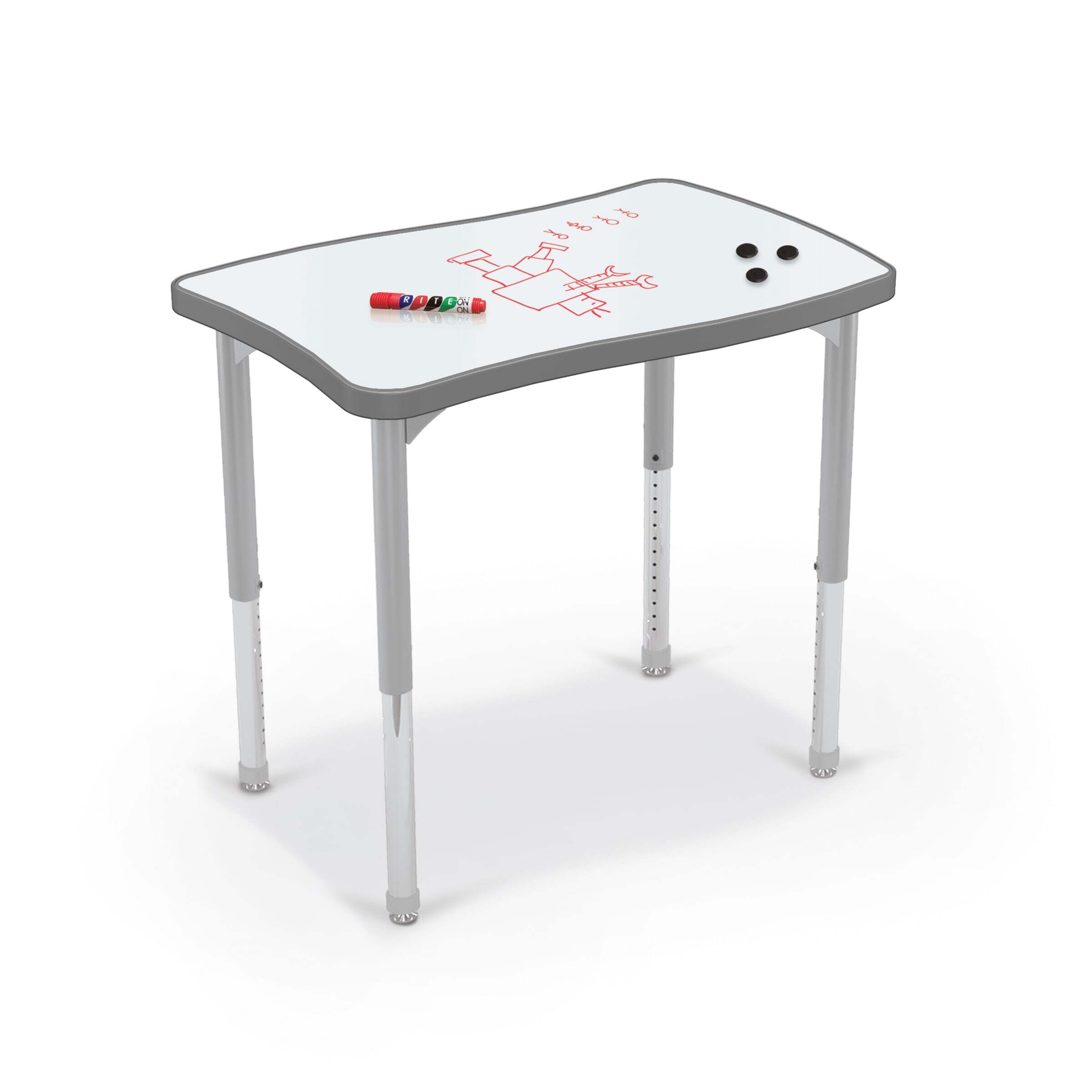 MooreCo dry erase desk