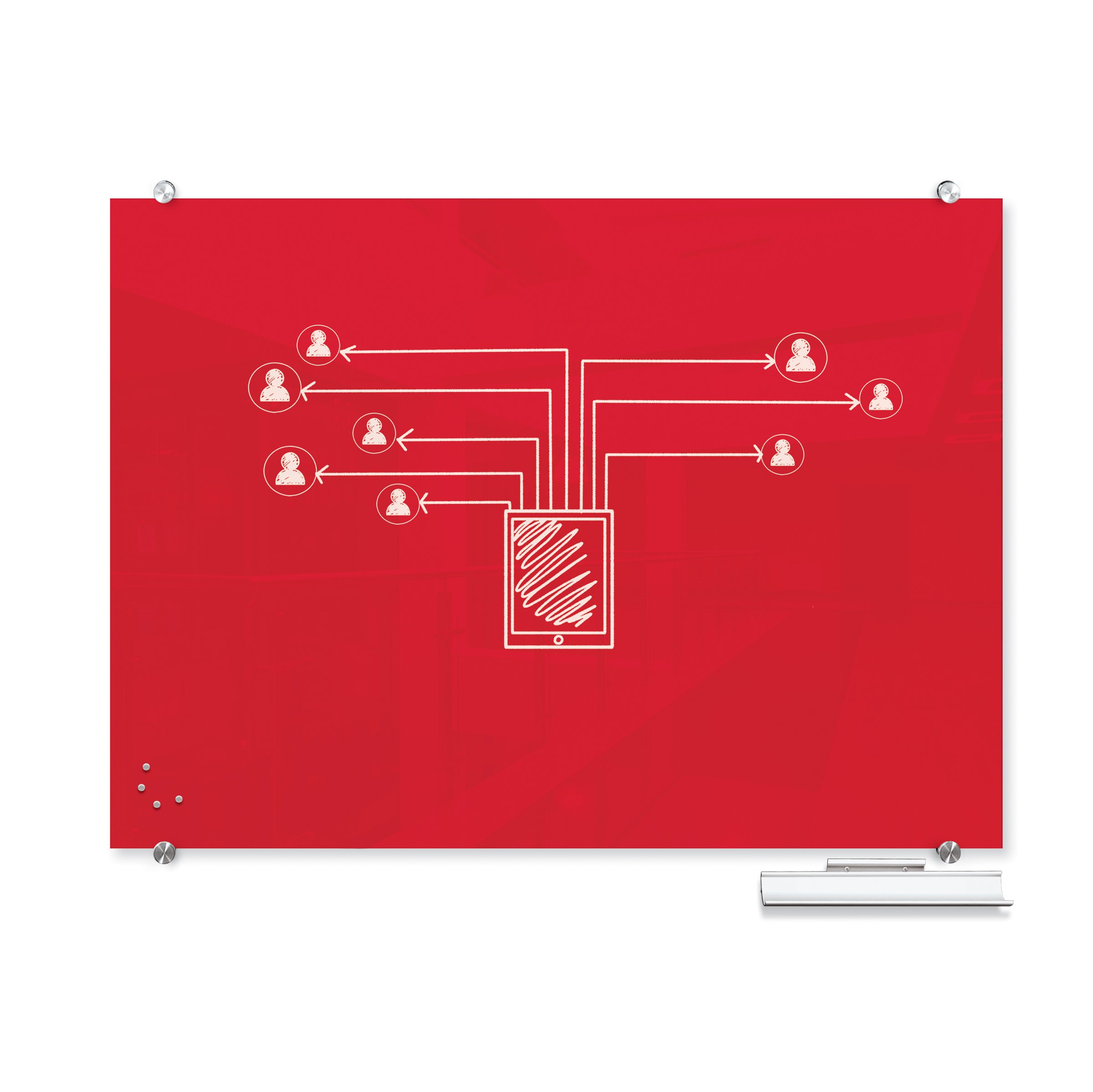 MooreCo glass whiteboard