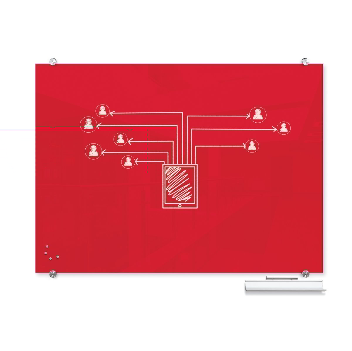 MooreCo glass whiteboard