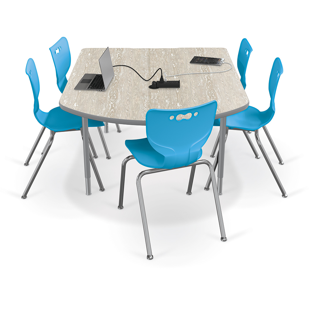 MooreCo media space table with power outlet